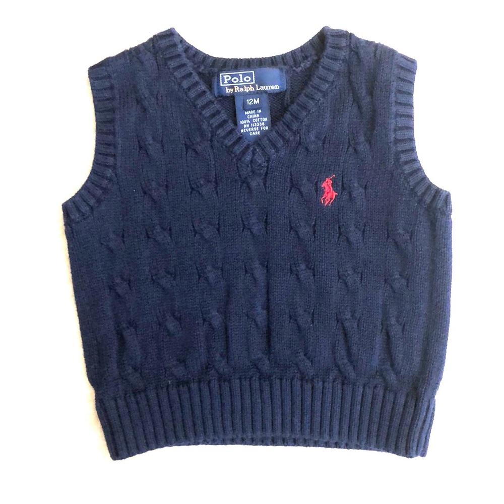 Navy Polo Vest